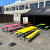 Bierbank set gekleurd 