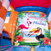 Mini flamingo springkussen huren bij Attractieverhuur TimTom