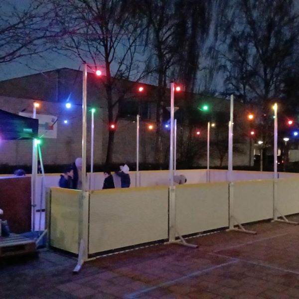 Schaatsbaan verlichting 150m2 Schaatsbaan verlichting 150m2