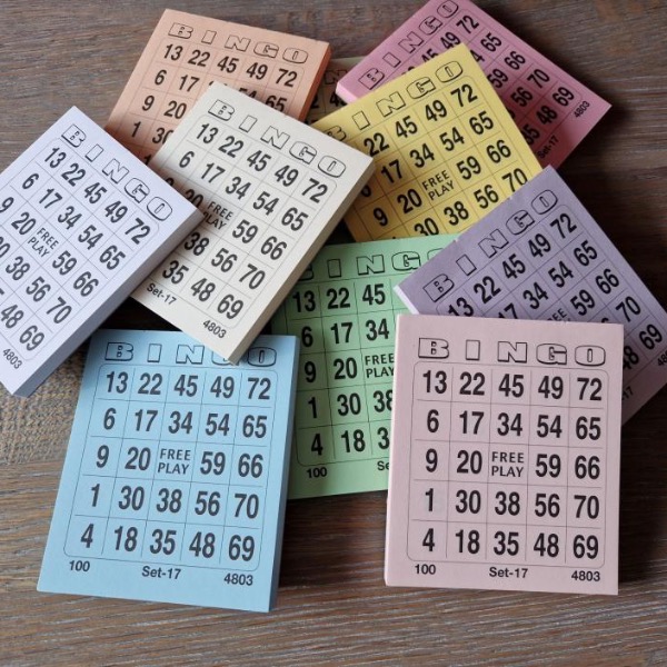 Bingo kaarten (100 stuks)