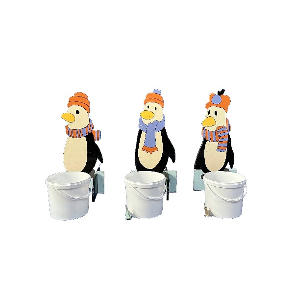 Pinguïns voeren